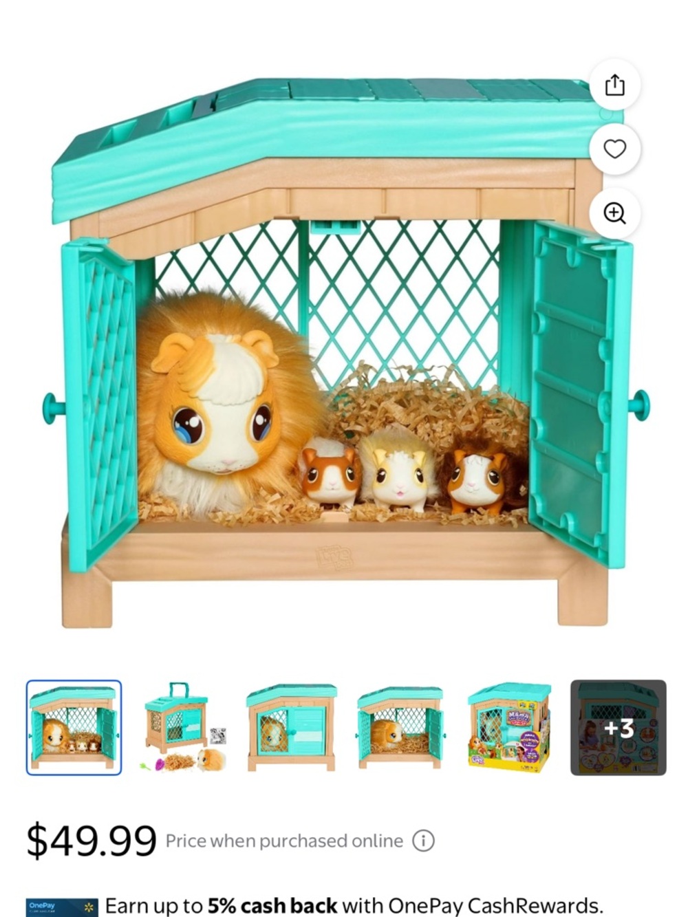 Little Live Pets Mama Surprise with 3 babies, excellent used condition.